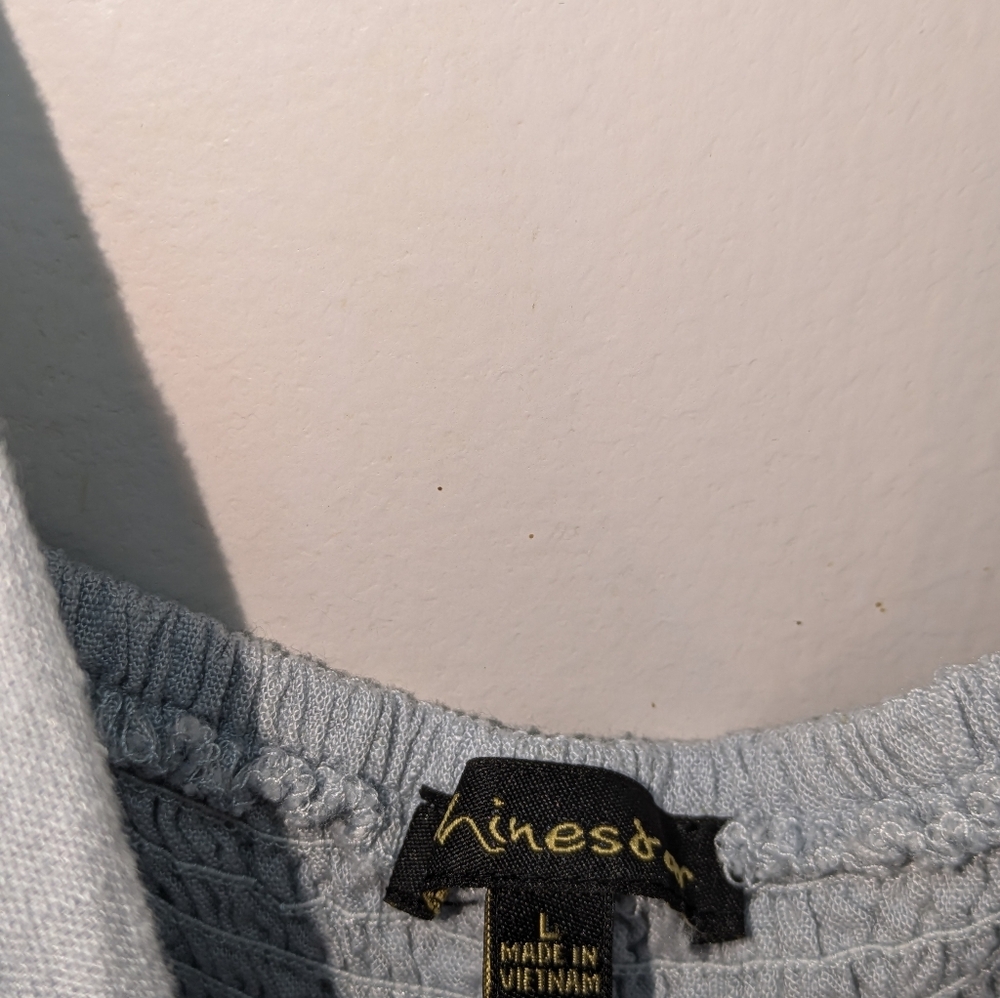 Shinestar Chambray Pocketed Romper Large - Picture 7 of 8